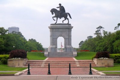 Sam Houston statue at Hermann Park