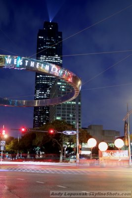 Houston at night