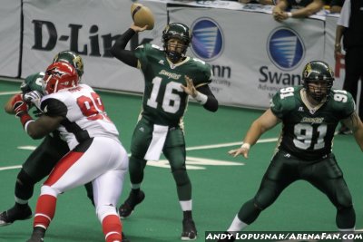 San Jose SaberCats QB Mark Grieb