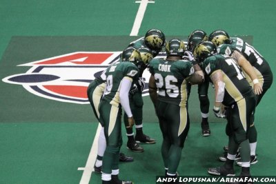 San Jose SaberCats huddle