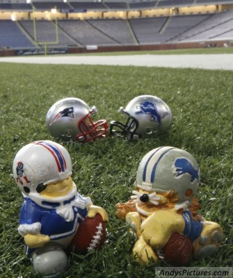 NFL Huddles: New England Patriots at Detroit Lions on Ford Field