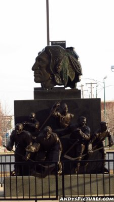 Chicago Blackhawks statue at the United Center - Chicago, IL
