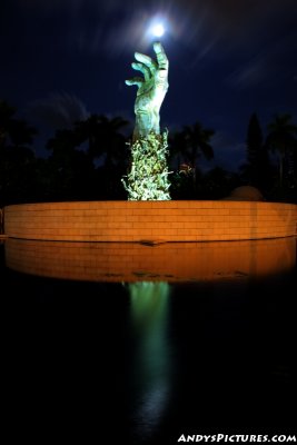 Miami's Holocaust Memorial at Night
