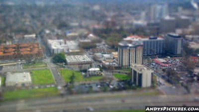 Aerial of San Jose, CA (miniature effect)