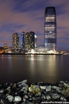 Jersey City, NJ at night