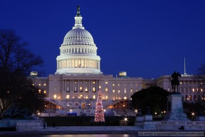 The Capitol at night