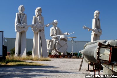 Giant Beatles statues - Houston, TX