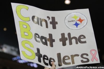 Pittsburgh Steelers fan sign