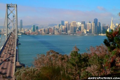 San Francisco and Bay Bridge from Treasure Island