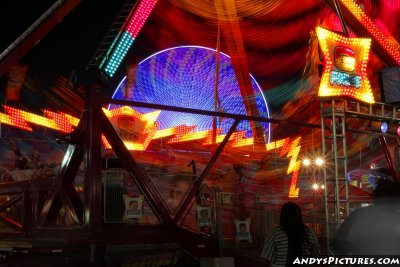 Arizona State Fair Rides at Night