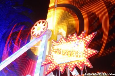 Arizona State Fair Rides at Night