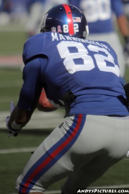 NY Giants WR Mario Manningham