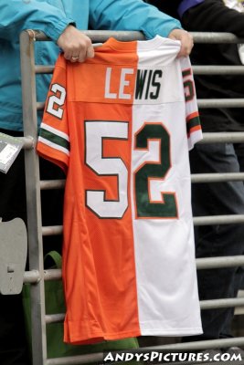 Ray Lewis dual Miami jersey
