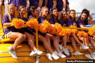 LSU cheerleaders