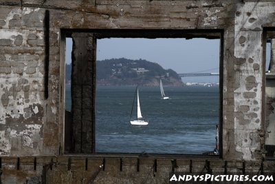 Window of San Francisco Bay from Alcatraz