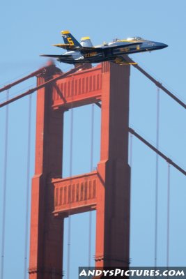 Blue Angels and the Golden Gate Bridge