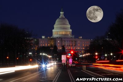 Moonrise in Washington
