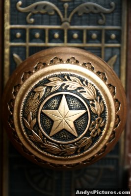 Door knob on the Texas State Capital building - Austin, TX