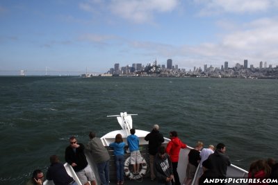 View of San Francisco from Alcatraz Boat
