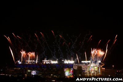 Super Bowl XLIII postgame fireworks