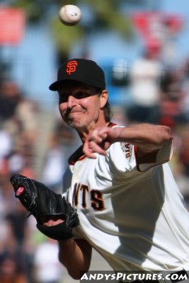 San Francisco Giants pitcher Randy Johnson