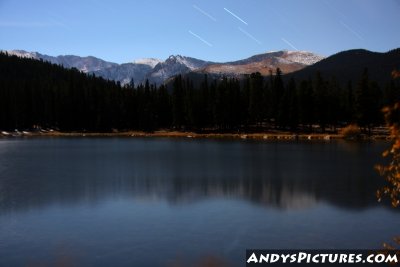 Echo Lake at midnight - 717-second exposure