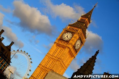 Big Ben and the London Eye