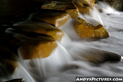 Long-exposure of rocks in Knoxville, Tennessee