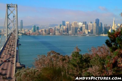 San Francisco and the Bay Bridge from Treasure Island