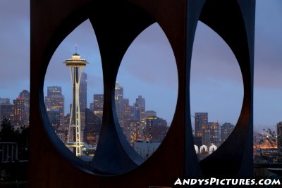 Seattle's Space Needle from Queen Anne's Hill