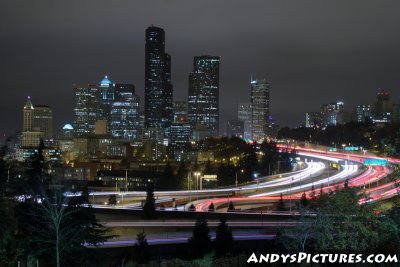 Downtown Seattle, Washington at Night