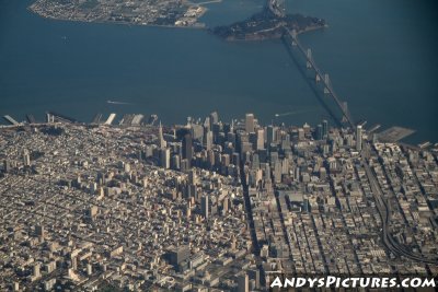 Aerial of downtown San Francisco