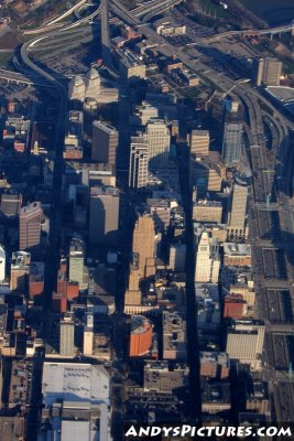 Aerial of downtown Cincinnati, Ohio