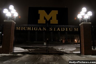 Michigan Stadium at Night - Ann Arbor, Michigan