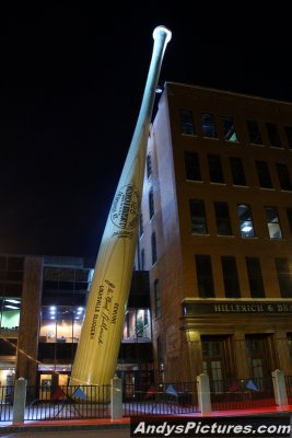 Louisville Slugger Factory at Night
