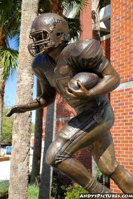 Tim Tebow statue in front of Ben Hill Griffin Stadium- Gainesville, FL