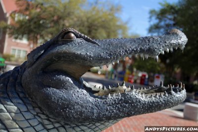 Bull Gator statue in front of Ben Hill Griffin Stadium- Gainesville, FL