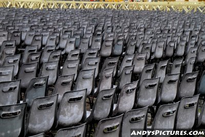 Chairs from the Easter Sunday Mass