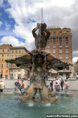Berninis Triton Fountain - Rome, Italy