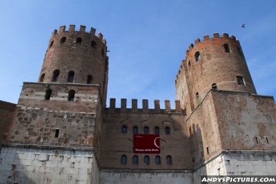 St. Sebastiano Gate of the Aurelian Walls - Rome, Italy