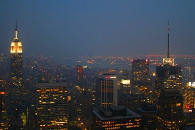 View from Top of the Rock at night