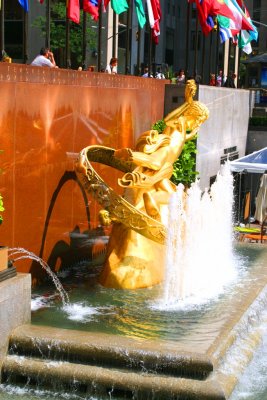 Sculpture in front of Rockefeller Center