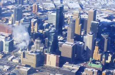 Aerial of downtown Minneapolis, Minnesota