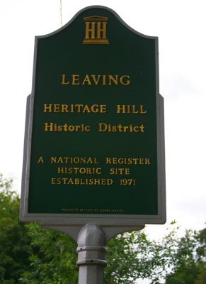 Leaving Heritage Hill Historic District