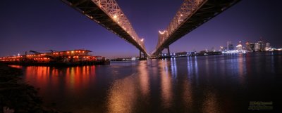 Panorama of New Orleans at Night