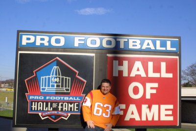 Me at the Pro Football Hall of Fame