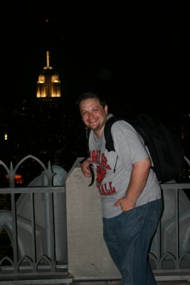 Me from the Top of the Rock in NYC