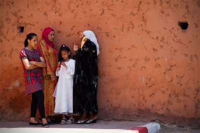Ladies at the City Wall, Marrakesh