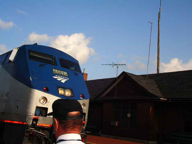 Our train, California Zephyr...Big enough to crush pennies!