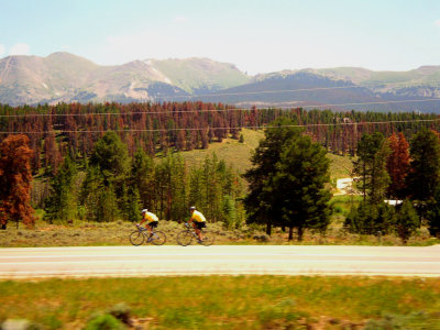 Colorado Rockies...Beautiful backdrop for a bike ride...Beautiful scenery for a train ride!
